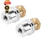 Godeson 2 Pack Brass Lock Air Chuck, 1/4FNPT Closed Push, Silver And Gold New. Price: $24.69.