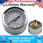 Fuel Pressure Gauge 0-15 Psi Oil White 1.5" Diameter Mechanical Chrome New. Price: $11.75.