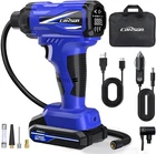 Carsun Tire Inflator Portable Air Compressor, Cordless Pump Blue New. Price: $61.35.