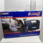 Campbell Hausfeld 12 Volt Inflator, Includes Accessories Shown. Slightly Used Open. Price: $28.00.