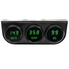 Digital Gauges 2-1/16" 3-GAUGE Panel With Voltmeter Water Temp Oil Pressure New. Price: $161.07.