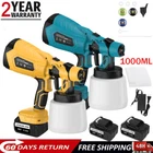High Pressure Cordless Paint Sprayer Electric Airless Hvlp Gun +2 Battery New. Price: $34.99.