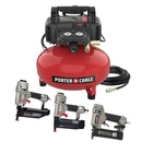 Porter Cable 6 Gallon 150 Psi Portable Electric Air Compressor And 3 Tool Combo New. Price: $358.99.