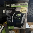 Slime Dual Power Tire Inflator (120V/12V) #40052, Portable Car & Home Plug - New. Price: $90.00.