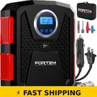 Fortem Portable Tire Inflator Air Compressor 150 Psi 110V 12V New. Price: $79.99.