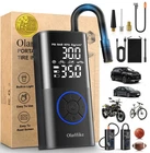 Olarhike Tire Inflator Portable Air Compressor, Smart Dual Hose Elite, Blue New. Price: $35.09.