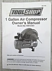 Tool Shop 1 Gallon Air Compressor Owner's Manual TAW0303 W/parts List Very. Price: $6.99.