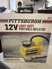 Pittsburgh 12V Portable Inflator 70047 Yellow W/ Nozzle Adapters & Needle New. Price: $15.00.