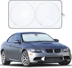 Econour Car Windshield Sunshade Blocks 99% Heat & Medium, Black/silver New. Price: $26.43.