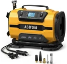 Yellow Astroai Tire Inflator Portable Air Compressor Pump 150PSI 12V DC/110V New. Price: $59.99.