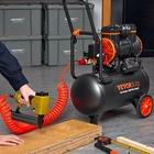 Vevor Air Compressor 6.3 Gallon 1450W 3.35 Cfm 90PSI 70 Db Ultra Quiet Oil Free New. Price: $159.99.