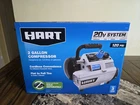 Hart 20-VOLT 2-GALLON-120 Psi Compressor (tool Only) New. Price: $169.00.