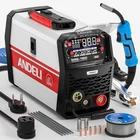 Andeli Welder, 160A 110V/220V Dual Voltage Gas Mig/flux Mig/lift Tig/stick 4 New. Price: $315.86.