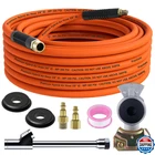 Truck Tire Inflator Kit 3/8" X 50 Ft Hybrid Air Hose 1/2" Universal Gladhand 1/4 New. Price: $49.54.