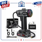 Avapow T12 Cordless Tire Inflator 160 Psi Air Pump With Digital Gauge Battery New. Price: $39.98.