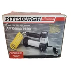 Pittsburgh Automotive High Volume Air Compressor 12 Volt 100 Psi New Box. Price: $31.00.