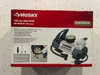 New Husky HY120 Electric Air Tire Pump 120V Inflator Vehicle Compressor. Price: $49.99.