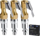 Air Chuck Pack Of 3, Heavy Duty Closed Flow Tire With 1/4" Fnpt For New. Price: $26.11.