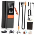Tire Inflator Portable Air Compressor, 150PSI Cordless & 12V Dc Dual 6000MAH New. Price: $37.35.
