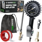 Rhino Usa Tire Pressure Gauge With Inflator (0-100 Psi) Heavy Duty Air Chuc... New. Price: $50.09.