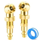 2 Pack Ball Foot Air Chucks, Leak-proof Closed Flow Tire Inflator Nozzle With... New. Price: $31.56.