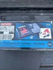 Sears Craftsman 15042 12 Volt Air Compressor Inflator Deflator Light Use Open. Price: $40.00.