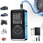 Lomxsy Portable Tire Inflator With Gauge Pressure & Led Light - Black/gray Open. Price: $27.13.