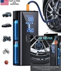 Gjosyoi Tire Inflator Portable Air Compressor, 2X Faster 150PSI Black New. Price: $81.75.
