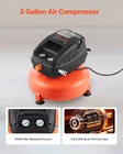Gallon Air Compressor 1/3HP 0.54CFM 90PSI & 100PSI Max Working Pressure New. Price: $129.99.