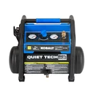 Kobalt Quiet Tech 2-GALLON Portable Electric 125 Psi Hot Dog Air Compressor New. Price: $149.39.