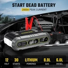 Avapow Jump Starter 2000A Air Compressor 150PSI Tire Inflator Auto Shut-off New. Price: $76.49.