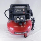 Porter Cable 6 Gal. 150 Psi Portable Electric Pancake Air Compressor - C2002 Used. Price: $49.99.