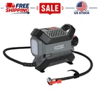 Hyper Tough 12V Cordless Digital Tire Inflator W/ 1.5AH Battery, Fast Inflation New. Price: $49.89.