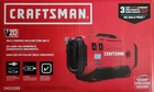 Craftsman V20 Cordless Tire Inflator CMCE520B Portable Air Compressor 20V New. Price: $89.99.