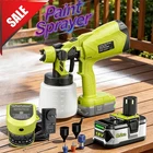 Cordless Hvlp Paint Sprayer For Ryobi 18V One P108 P107 P102 1000ML Gun New. Price: $56.99.