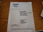Sears Owner Manual Craftsman Twin Cylinder Air Compressor 1997. Price: $19.95.