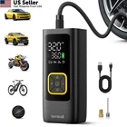 Car Tire Inflator Portable Air Compressor - Lamicall 4X Faster 150 Black New. Price: $75.66.