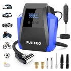 Pulituo 12V Dc Tire Inflator - Portable Air 7.67IN*3.94IN*7.67IN, Blue New. Price: $22.08.