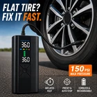 Cordless Tire Inflator Portable Air Compressor 150PSI Digital Auto Shut Off Car New. Price: $27.99.