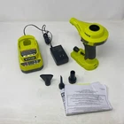 Ryobi One+ 18V High Volume Inflator Hyper Green Charger New. Price: $41.99.