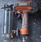 Ridgid 18GA Brad And Narrow Crown Staple Pneumatic Nailers Orange/black Used. Price: $83.99.