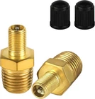 2PCS Brass Air Inflator Adapter, 1/4" Npt (m) Standard M, Color New. Price: $10.52.
