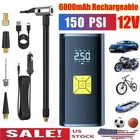 150 Psi Air Compressor Inflator Fits Car Moto Bike Tires Pump Cordless New. Price: $16.89.