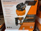 Ridgid Canada 6 Gallon Pancake Compressor And 2-1/8 -inch Brad Nailer Kit New. Price: $358.26.