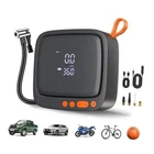 AP22 Dual Power Tire Inflator, 150 Psi Portable Air Compressor Black+yellow New. Price: $43.45.