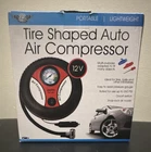Sharper Image 12V Tire Inflator 260 Psi W/ Pressure Gauge Portable Black/red New. Price: $30.00.