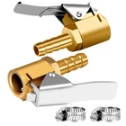 Lumiteco 1/4" Brass Tire Inflator Lock On Air Chuck,mini Barb Type, Gold New. Price: $12.66.