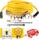 Hromee 19 Pieces Air Compressor Accessories Kit With 3/8 Inch X 25FT Hybrid Hose New. Price: $39.19.