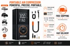 Astroai L7 Tire Inflator Portable Air Compressor Cordless Mini Bike Pump With Di New. Price: $44.99.