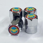Wonder Woman Ww Logo Valve Stem Caps Tire Wheels Hero Cars New. Price: $19.99.